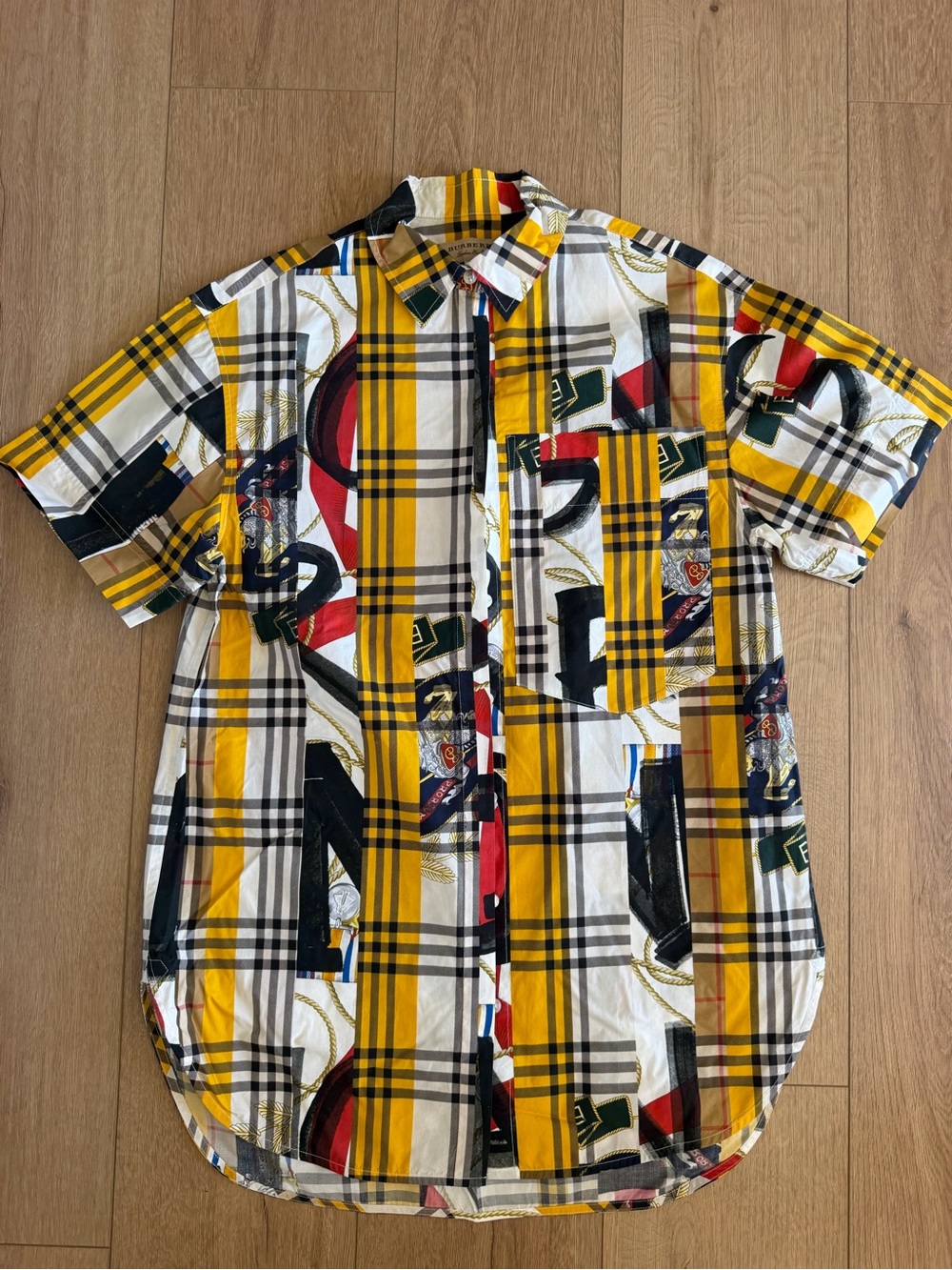 Burberry Plaid Print Shirt Dress
